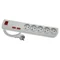 Surge protection extension cord 5 sockets with/u switch 1.5m 3x1 gray