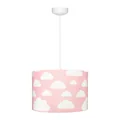 Suspension enfant nuages roses