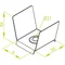 Suspension plafond largeur 75mm hauteur 54mm