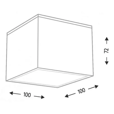 SUWA Lampada da soffitto IP44 bianca