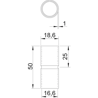 SV16W FT Mufa rurowa bez gwintu