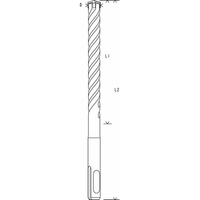 Свердло SDS-PLUS-5x6x100x160мм