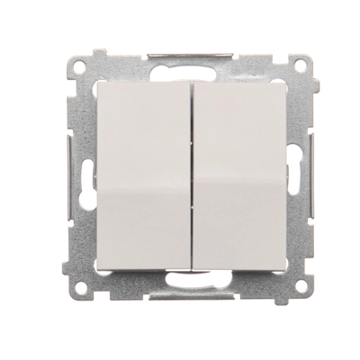 Svíčkový vypínač (modul) 10A 250V bílé rychlospojky