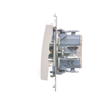 Svíčkový vypínač (modul) 10A 250V bílé rychlospojky