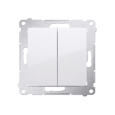 Svíčkový vypínač (modul) 10A 250V bílé rychlospojky