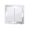 Svíčkový vypínač (modul) 10A 250V bílé rychlospojky