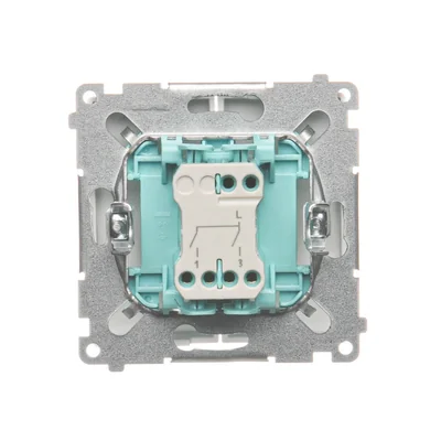 Svíčkový vypínač (modul) 10A 250V, šroubovací svorky, bílá