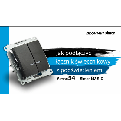 Svícnový spínač s LED podsvícením a pro verzi 230V (modul), bílý