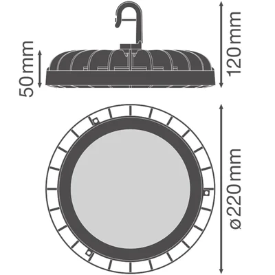 Svítidlo HIGH BAY COMPACT V 133W 840 110DEG IP65