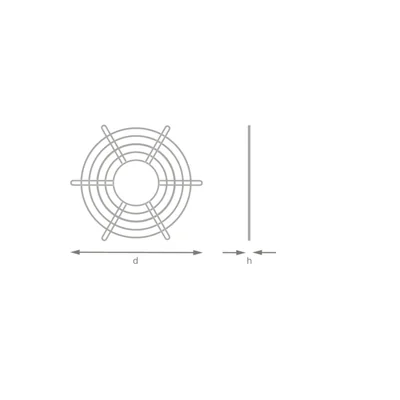 Svítidlo HIGH BAY V WIRE GUARD 95W 120W WIRE GUARD