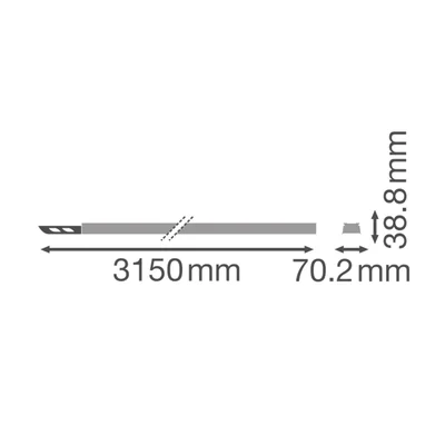 Svítidlo TRUSYS FLEX P RAIL 3000 5P WT