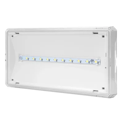 Світильник EXIT LED IP65, подвійного призначення, 3 Вт, 1 год, білий, 230 В