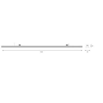 Світильник OFFICE LINEAR V 2CCT UGR19 LEDV