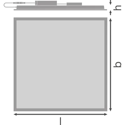 Світильник PANEL FLEX 600 UGR<19 PS 30W 840 U19 PS