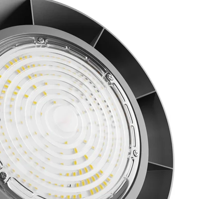 Світильник PLATEO 3 High Bay 100 Вт, північна лінія, 230 В, кут 90°, IP65, IK09, 250 x 120 мм, чорний, 5 років, гарантія GW 1-10 В