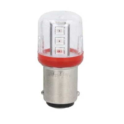 Світлодіодна лампа 8LT7ALLB4, BA15d, 24VAC/DC, червона