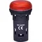 Світлодіодна лампа ECLI-024C-R 24V AC/DC - червона