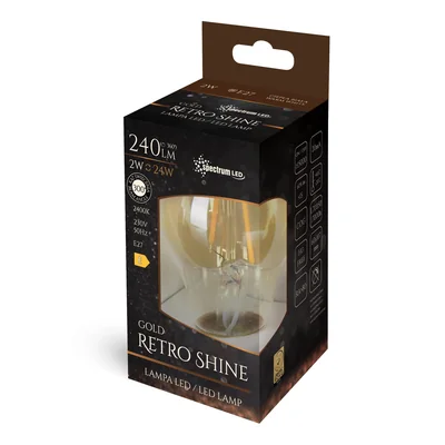 Світлодіодна лампа GLS E-27 230V 2W COG WW RETROSHINE SPECTRUM