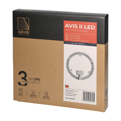 Світлодіодна панель AVIS II 24W 2400lm 4000K