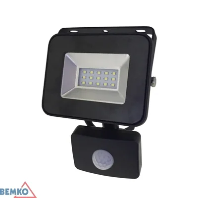 Світлодіодний прожектор SMD LOFOT 10W 6000K 870LM IP65 ЧОРНИЙ PIR