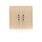 SW6/2M cream double stair switch push-buttons