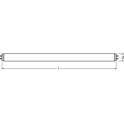Świetlówka liniowa niezintegrowana 36W G13 3250lm CW