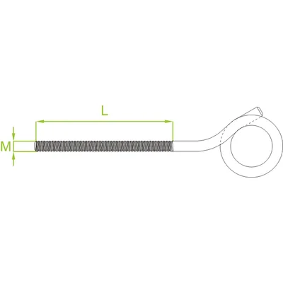 Swing bolt, SHM10x120
