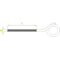Swing bolt, SHM8x100