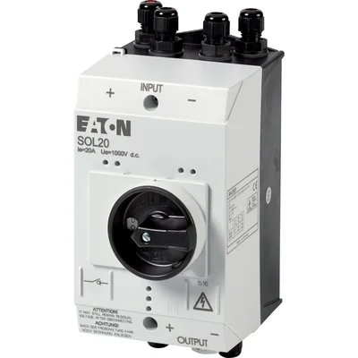 Switch disconnector in enclosure, DC, 20A, 2 strings MC12