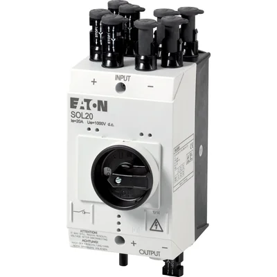 Switch disconnector in enclosure, DC, 20A, 4 strings MC4