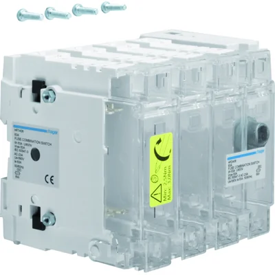 Switch disconnector with fuses 4-pole NH000 63A