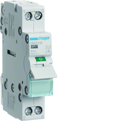 Switch disconnector with signal lamp 2P 16A
