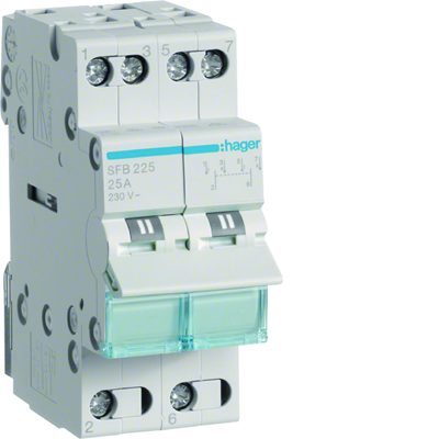 Switch I-0-II down supply 2P 25A