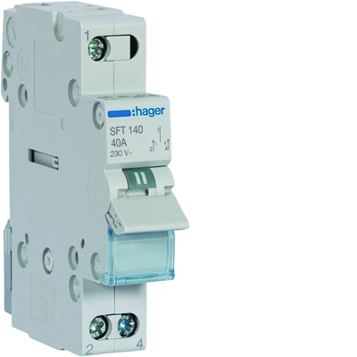 Switch I-0-II supply top 1P 40A