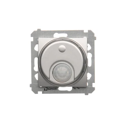 Switch with motion sensor and relay with protection (module) 8(2)A 230V silver (metallic)