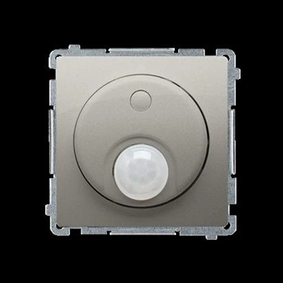 Switch with motion sensor (module) 20-500 W, metallic satin