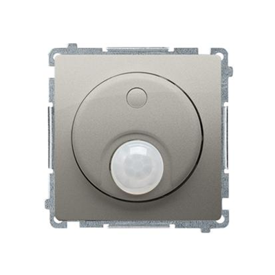 Switch with motion sensor (module) 8(2) A, 230V, metallic satin