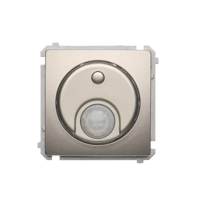 Switch with motion sensor (module) 8(2) A, 230V, metallic satin