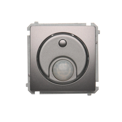 Switch with motion sensor (module) 8(2) A, 230V, metallic stainless steel