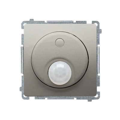 Switch with motion sensor with relay (module) 8(2) A, 230V satin metallic
