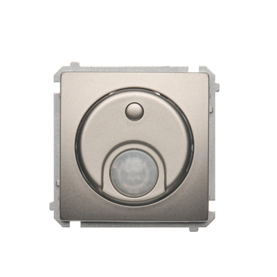 Switch with motion sensor with relay (module) 8(2) A, 230V satin metallic