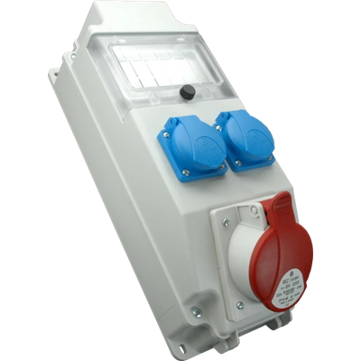 Switchgear 1x16A 5p 2x250V window