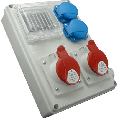 Switchgear 1x32A 5p 1x16A 5p 2x250V modular window