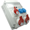 Switchgear 2x32A 5p 1x16A 5p 2x250V window
