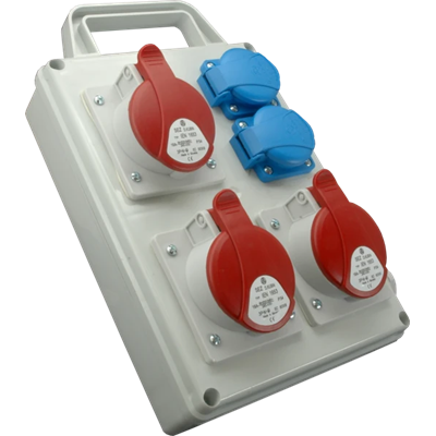 Switchgear 3x16A 4p 2x250V with handle