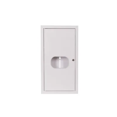 Switchgear RL 12M with a lock and glass for a 3-phase meter, white