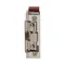 Symmetrical electric strike with guide and ajar door signal, reversible, MINI, LOW CURRENT 280mA for 12VDC