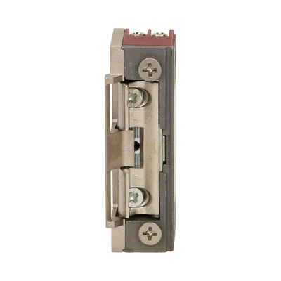 Symmetrical electric strike with guide, reversible, MINI, low current, 280mA for 12VDC
