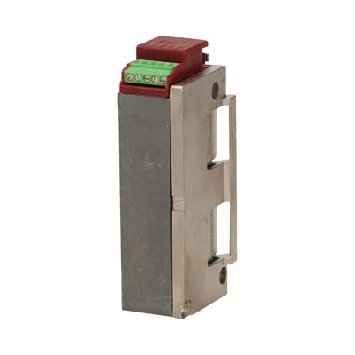 Symmetrischer elektrischer Türöffner mit Führung und Tür-offen-Signal, reversibel, MINI, NIEDRIGER STROM 280 mA für 12 V DC