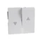 SYSTEM M Shutter switch white active gloss